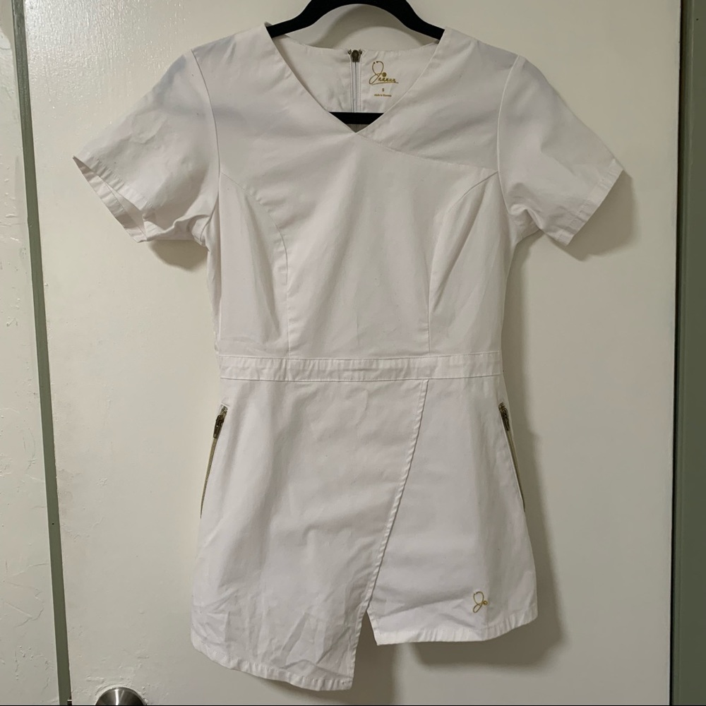 White Jaanuu Scrub Top